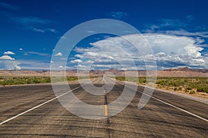 The typical US motorway, Utah, USA