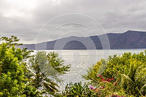 A typical view on Apoyo lake Nicaragua photo