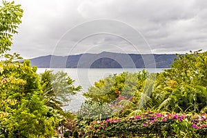 A typical view on Apoyo lake Nicaragua photo