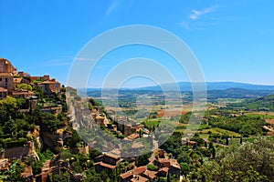 Typical view over the Vaucluse, Provence, France.