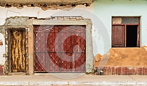 A typical view in Trinidad in Cuba