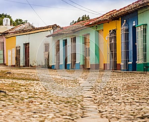 A typical view in Trinidad in Cuba