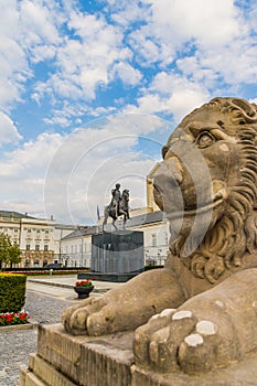 A typical view in Warsaw in Poland