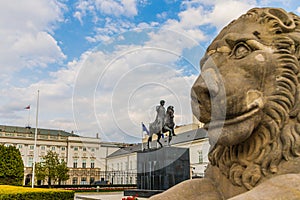 A typical view in Warsaw in Poland