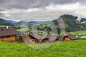 Typical village in Austrian Alps