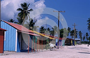 Typical village Saona island Dominican republic photo