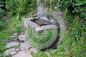 typical well in Carmine Superiore in Italy