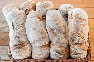 Portuguese traditional bread Pao de Mafra photo