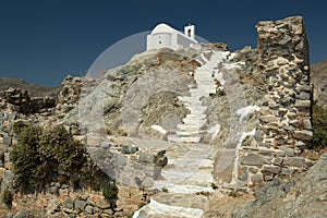 Typical White Church In Serifos Island