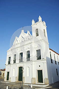 Typical White Colonial Church Northeastern Brazil