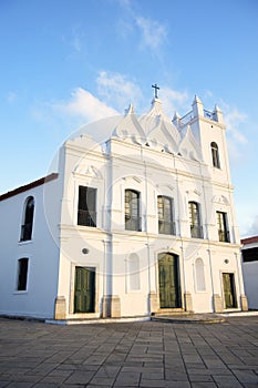 Typical White Colonial Church Northeastern Brazil