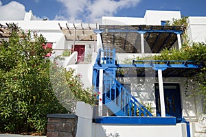 Typical Whitewashed Houses in Adamantas, Milos, Greece