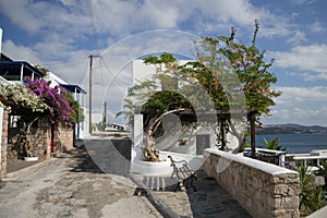 Typical Whitewashed Houses in Adamantas, Milos, Greece