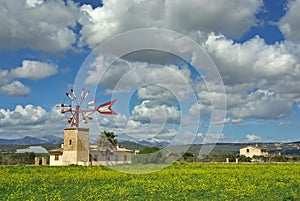 Typical windmill in Majorca