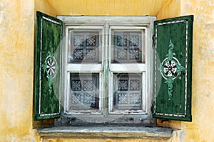 Typical Window - Zuoz, Engadine Switzerland