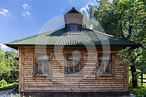 Typical wooden country house in Russia