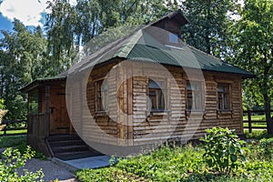 Typical wooden country house in Russia