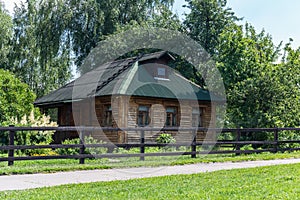 Typical wooden country house in Russia