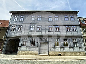 Typical wooden facade house in Quedlinburg Germany