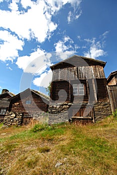 Typical wooden house in Norway