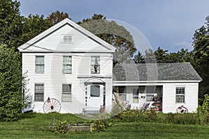 Typical wooden small farm house in victorian style in Williamstown