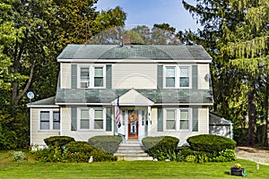 Typical wooden small farm house in victorian style in Williamstown