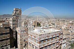 Typical yemeni architecture, Sanaa (Yemen).