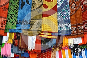 typically colorfull indian fabrics
