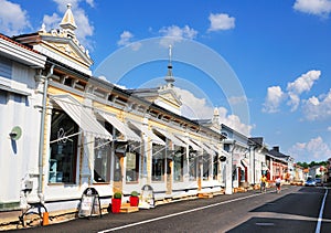 Typically Finnish Street in Rauma, Finland