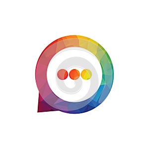 Typing in a chat bubble icon.