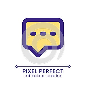 Typing message pixel perfect RGB color ui icon