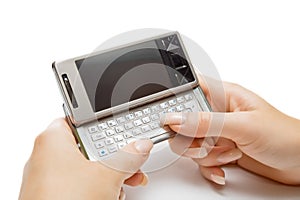 Typing on pda, isolated