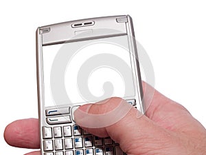 Typing on personal digital assistant