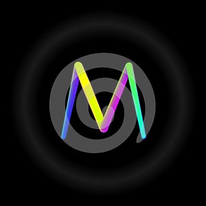 Typo A, B, C, D, E, F, G, H, I, J, K, L, M, N, O, P, Q, R, S, T, U, V, W, X, Y, Z 3D Neon fonts, modern alphabet letters and photo