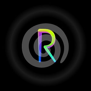 Typo A, B, C, D, E, F, G, H, I, J, K, L, M, N, O, P, Q, R, S, T, U, V, W, X, Y, Z 3D Neon fonts, modern alphabet letters and photo