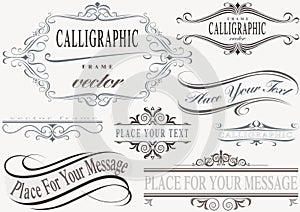 Typographic Calligraphic Frames