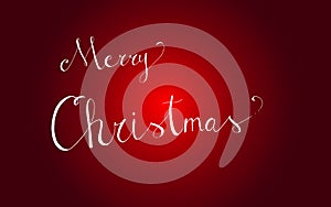 Typographic Merry Christmas banner