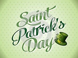 Typographic Saint Patricks Day