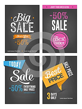 Typographic Sales Posters