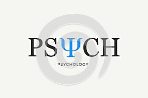 The Typography art of Psych. Isolated Vector Illustration photo