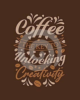 Typography Coffee T-Shirt Design, Coffee Tee Vector Design