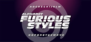 Typography fast and furious style fonts.