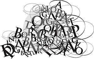 Typography jumble photo