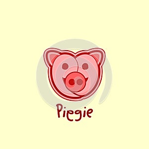Typography for Piggie photo