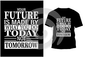 Typography slogan and quote for print t shirt design premium vector