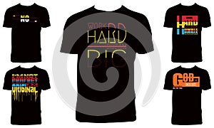 Typography T Shirt Design Bundle