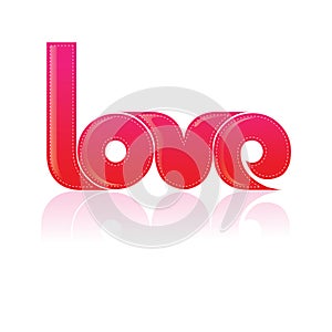 Typography/T-shirt design/ The word Love