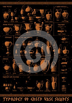 Typology of Greek vase shapes