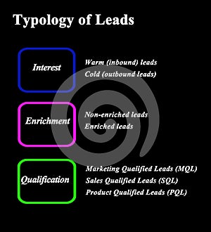 Typology of Leads