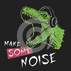 Tyrannosaur music fan